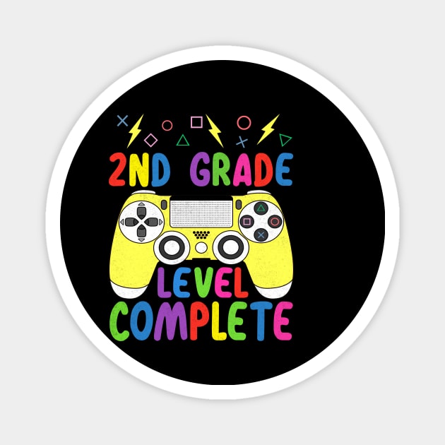 2nd Grade Level Complete Funny Gamer Shirt Last Day of School 2020 Graduation Magnet by FONSbually